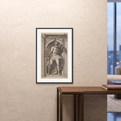 Orlonzo - FRAMED PRINT BLACK 24x3660x90cm ROOM