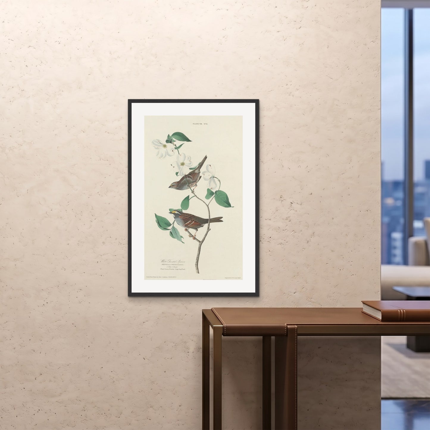 Orlonzo - FRAMED PRINT BLACK 24x3660x90cm ROOM