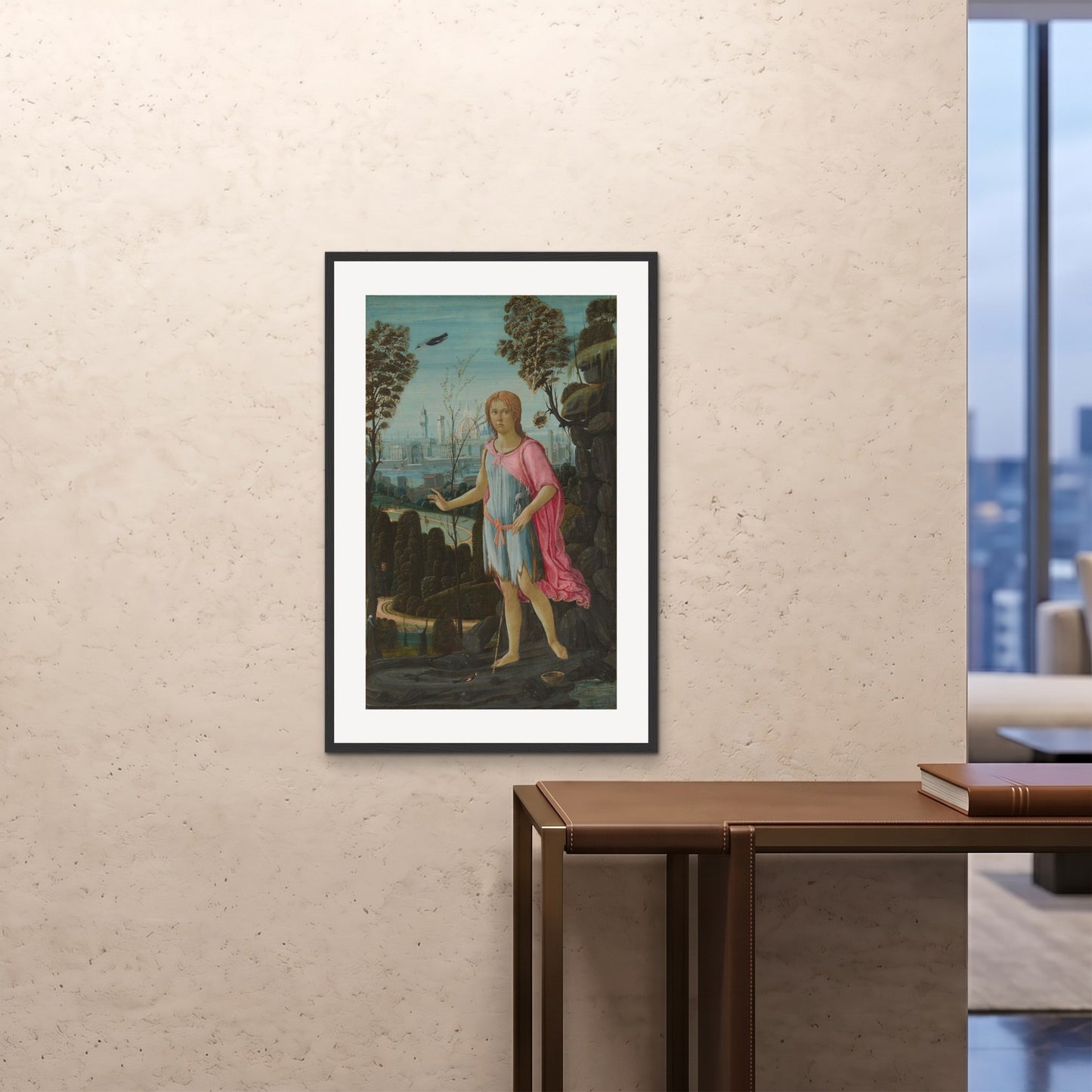 Orlonzo - FRAMED PRINT BLACK 24x3660x90cm ROOM
