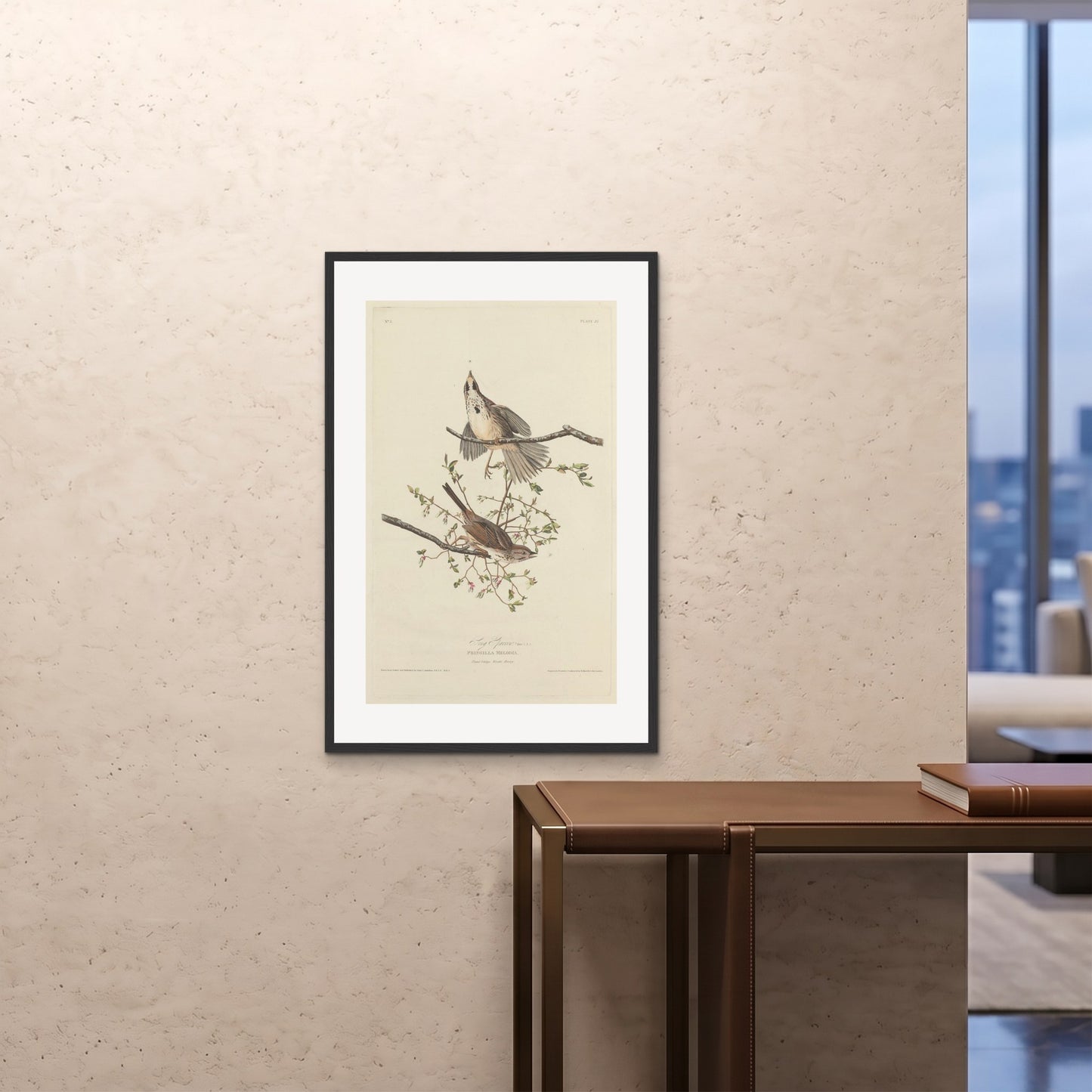 Orlonzo - FRAMED PRINT BLACK 24x3660x90cm ROOM