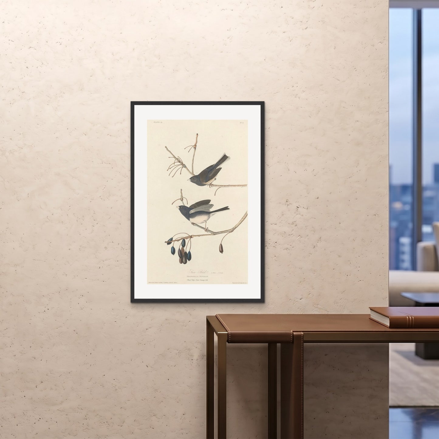 Orlonzo - FRAMED PRINT BLACK 24x3660x90cm ROOM