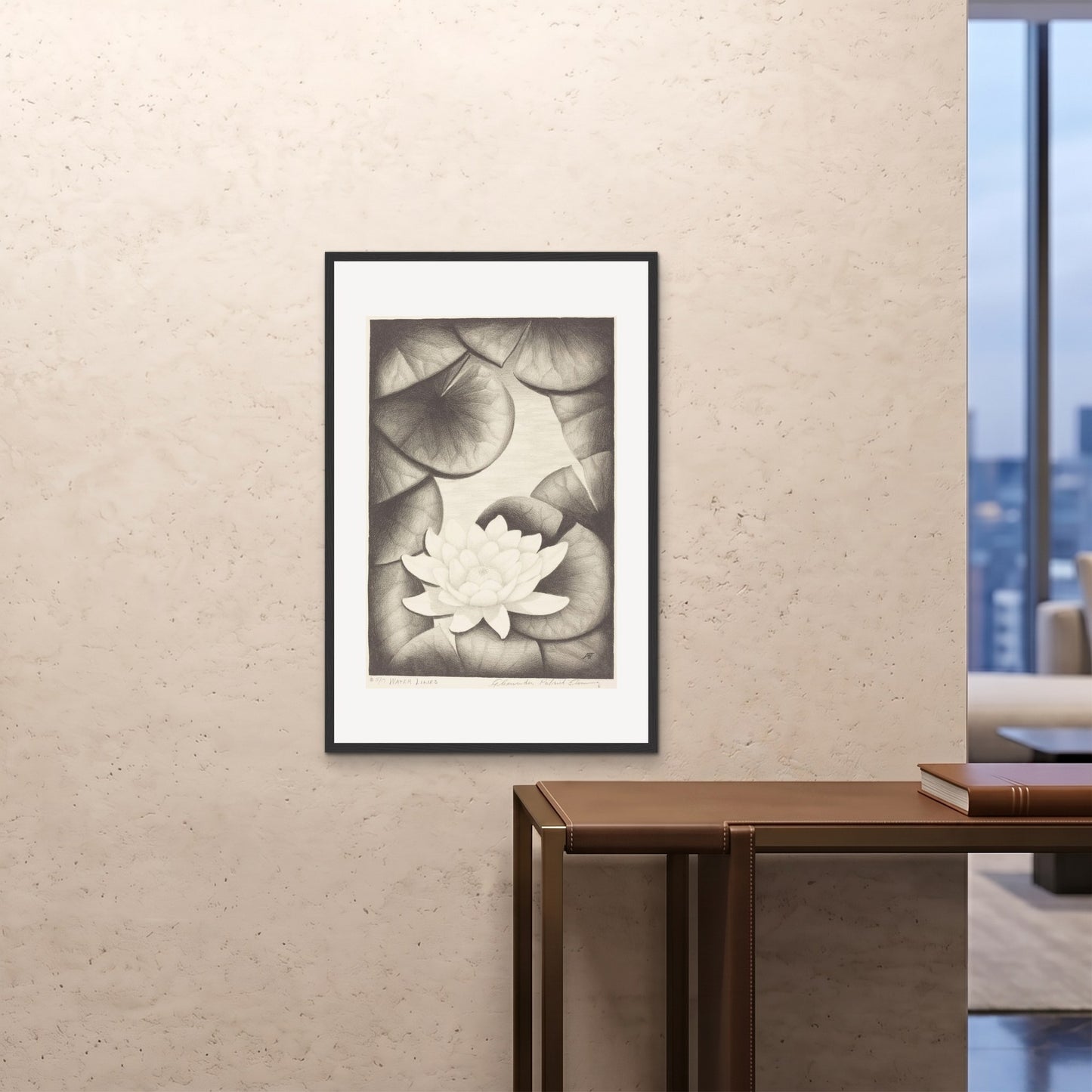 Orlonzo - FRAMED PRINT BLACK 24x3660x90cm ROOM