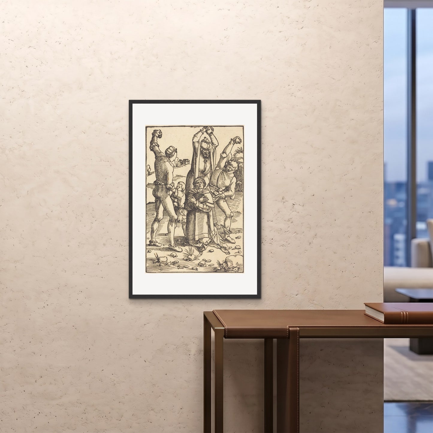Orlonzo - FRAMED PRINT BLACK 24x3660x90cm ROOM