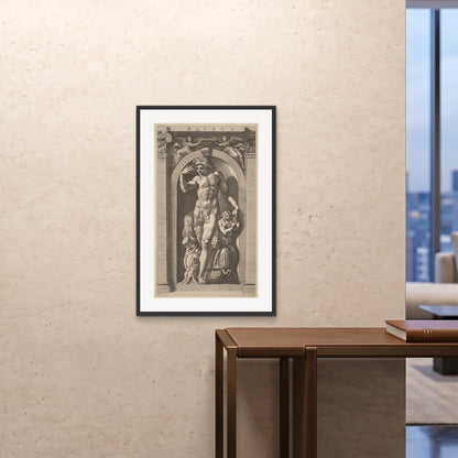 Orlonzo - FRAMED PRINT BLACK 24x3660x90cm ROOM