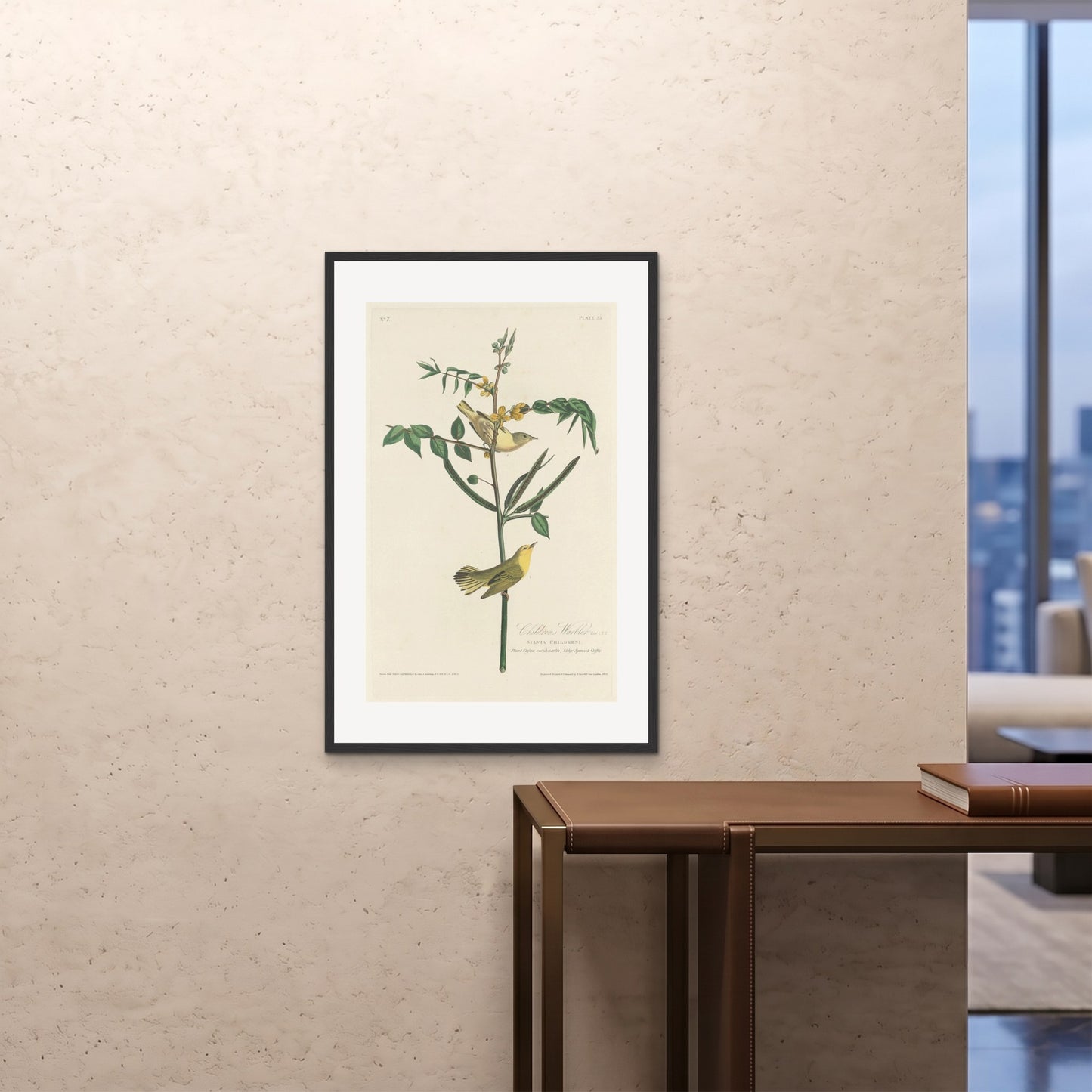 Orlonzo - FRAMED PRINT BLACK 24x3660x90cm ROOM