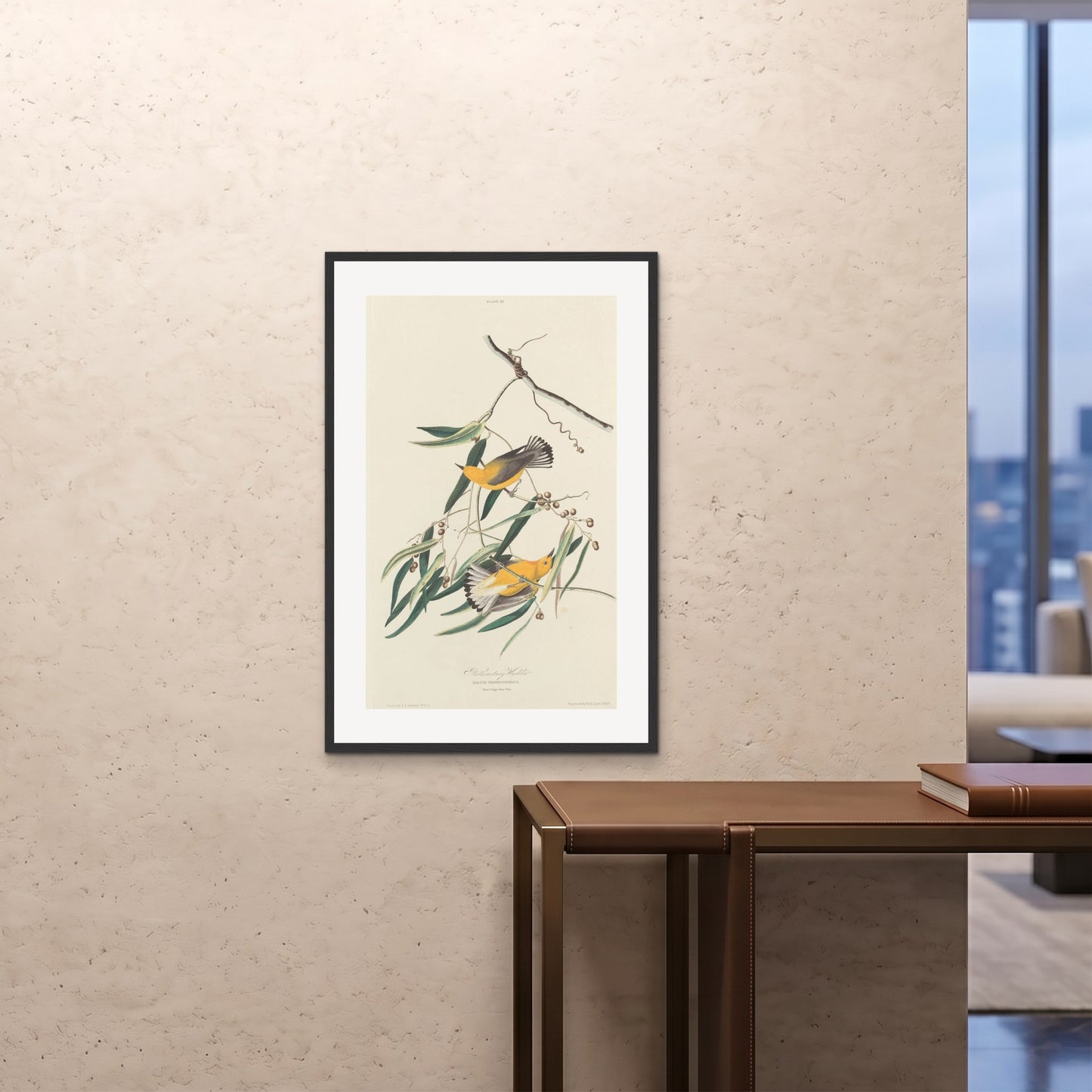 Orlonzo - FRAMED PRINT BLACK 24x3660x90cm ROOM