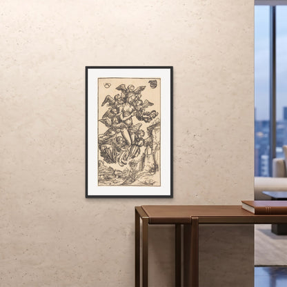 Orlonzo - FRAMED PRINT BLACK 24x3660x90cm ROOM