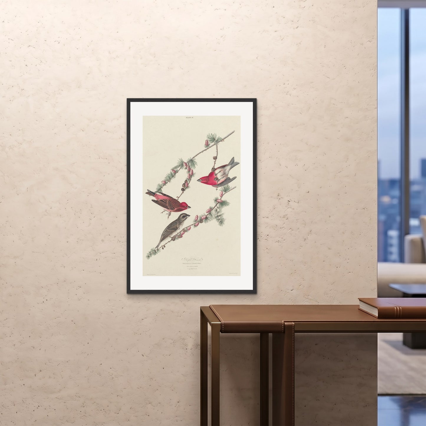 Orlonzo - FRAMED PRINT BLACK 24x3660x90cm ROOM