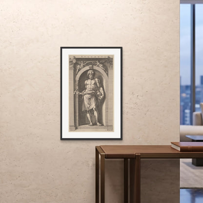 Orlonzo - FRAMED PRINT BLACK 24x3660x90cm ROOM