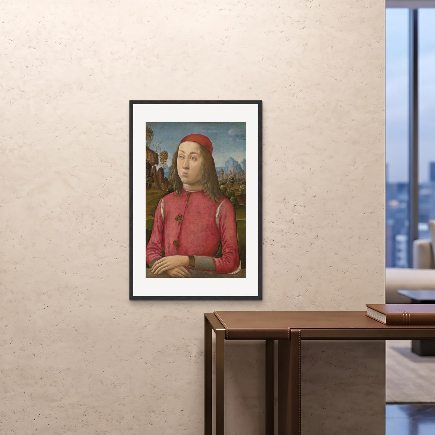 Orlonzo - FRAMED PRINT BLACK 24x3660x90cm ROOM