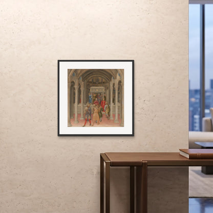 Orlonzo - FRAMED PRINT BLACK 28x2870x70cm ROOM