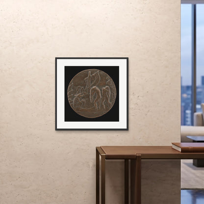 Orlonzo - FRAMED PRINT BLACK 28x2870x70cm ROOM