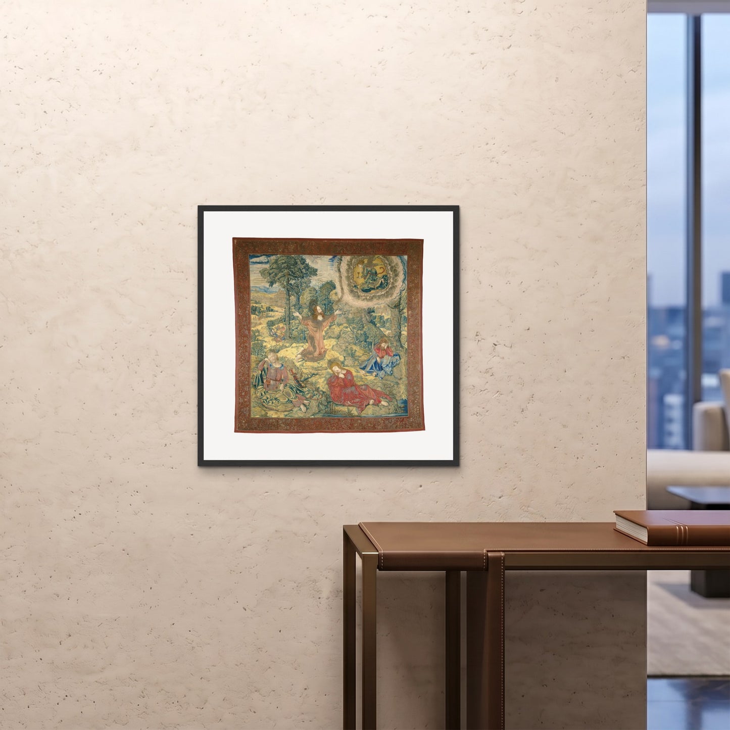 Orlonzo - FRAMED PRINT BLACK 28x2870x70cm ROOM