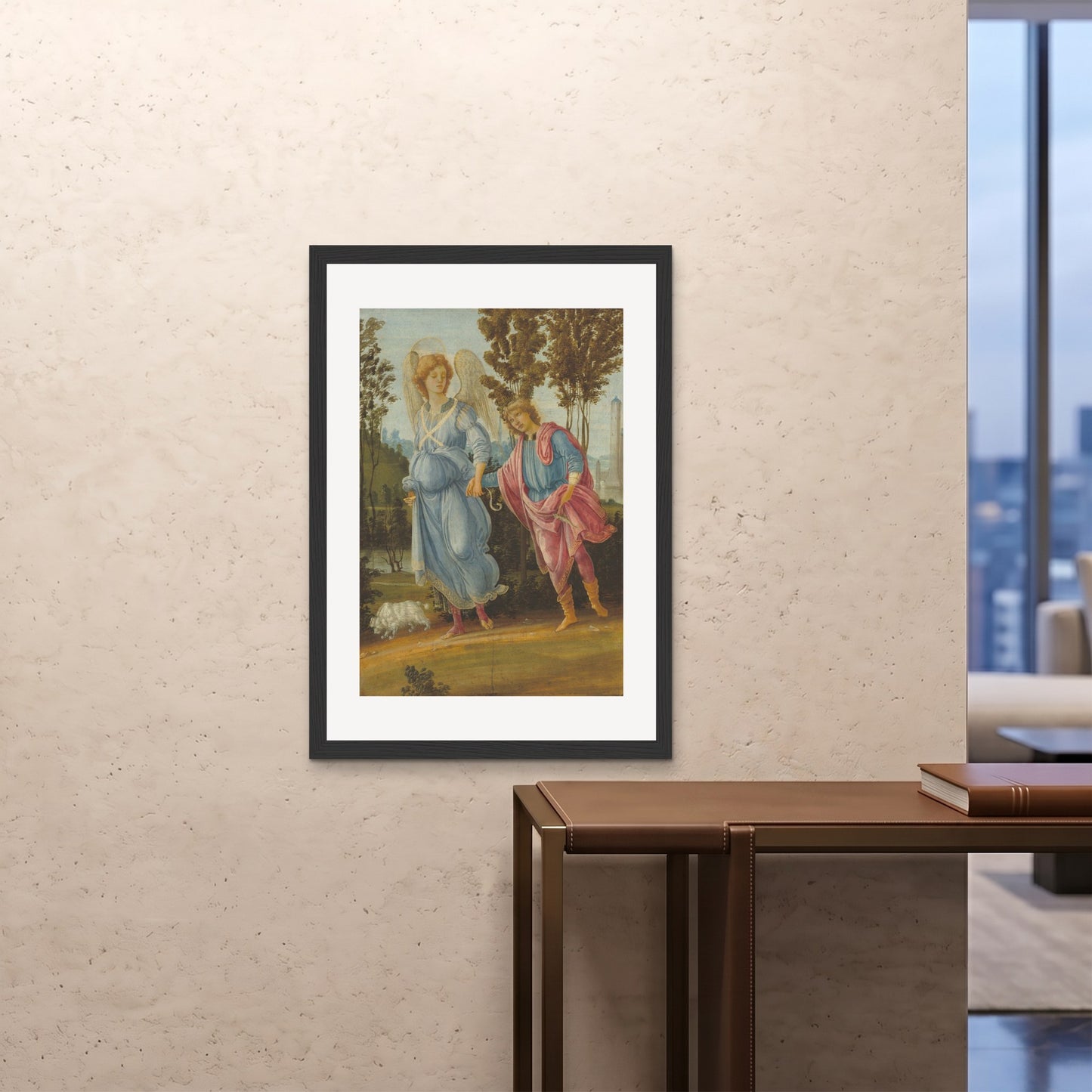 Orlonzo - FRAMED PRINT BLACK 28x4070x100cm ROOM