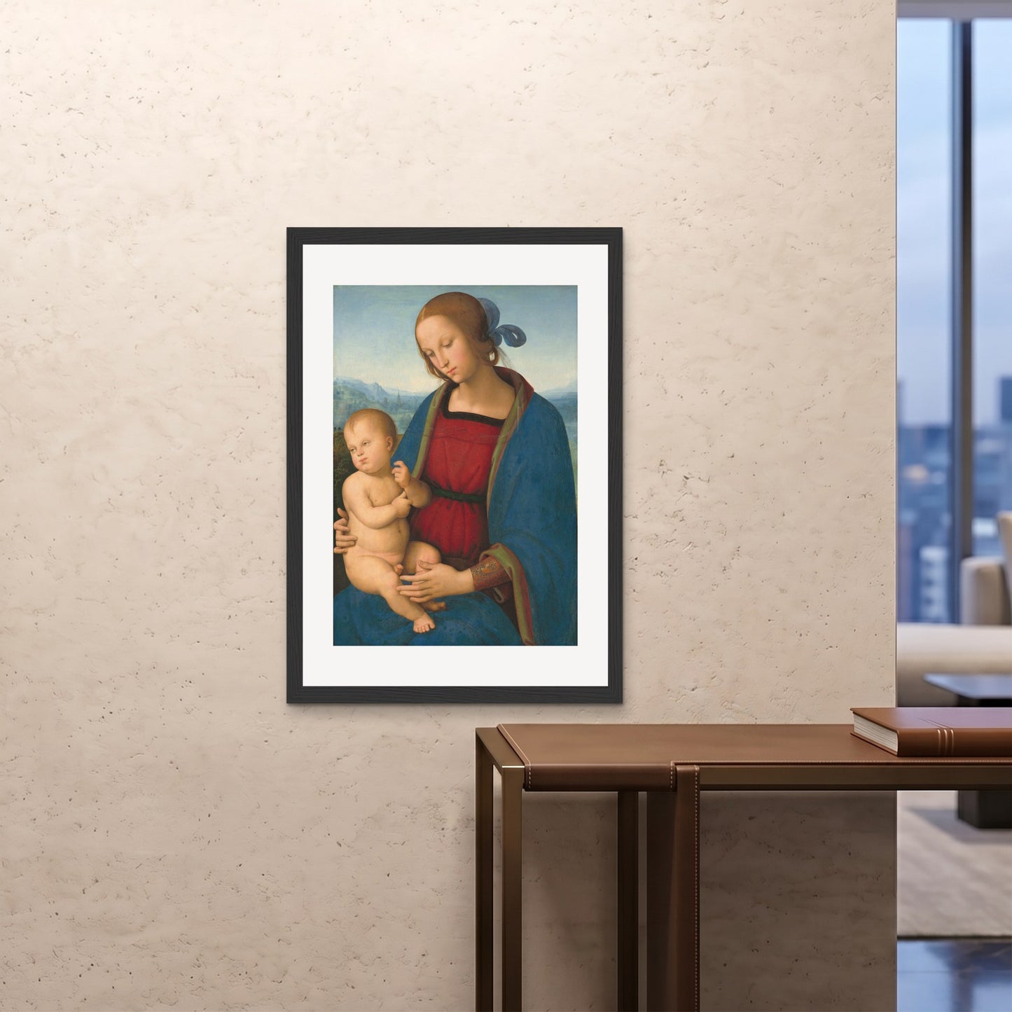 Orlonzo - FRAMED PRINT BLACK 28x4070x100cm ROOM