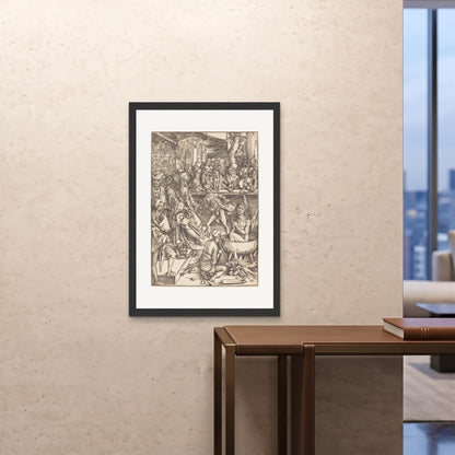 Orlonzo - FRAMED PRINT BLACK 28x4070x100cm ROOM