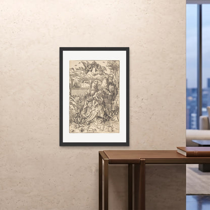 Orlonzo - FRAMED PRINT BLACK 28x4070x100cm ROOM