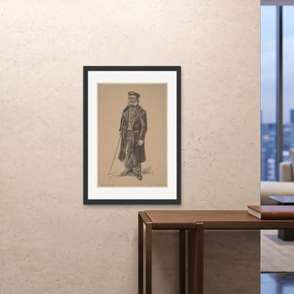 Orlonzo - FRAMED PRINT BLACK 28x4070x100cm ROOM
