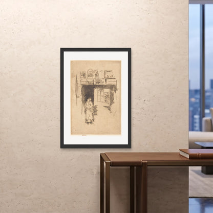 Orlonzo - FRAMED PRINT BLACK 28x4070x100cm ROOM