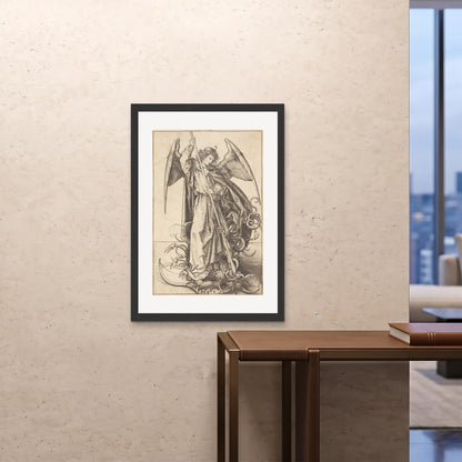 Orlonzo - FRAMED PRINT BLACK 28x4070x100cm ROOM