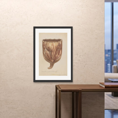 Orlonzo - FRAMED PRINT BLACK 28x4070x100cm ROOM