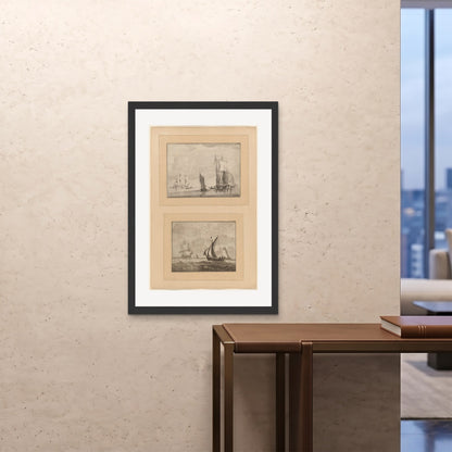 Orlonzo - FRAMED PRINT BLACK 28x4070x100cm ROOM