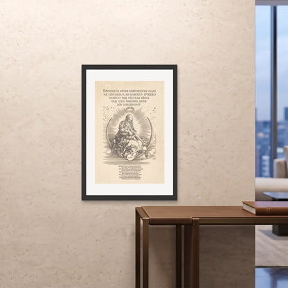 Orlonzo - FRAMED PRINT BLACK 28x4070x100cm ROOM