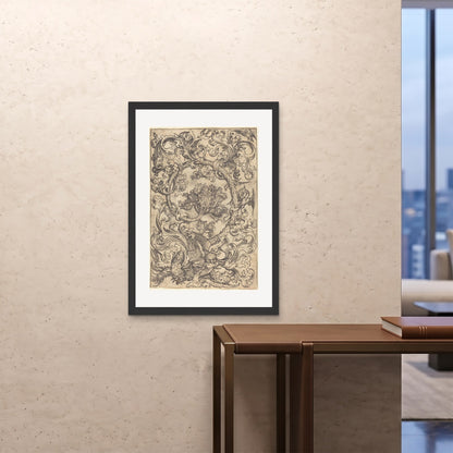 Orlonzo - FRAMED PRINT BLACK 28x4070x100cm ROOM