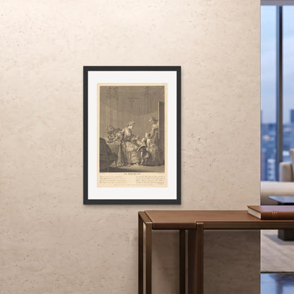 Orlonzo - FRAMED PRINT BLACK 28x4070x100cm ROOM