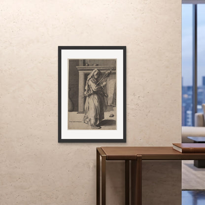 Orlonzo - FRAMED PRINT BLACK 28x4070x100cm ROOM