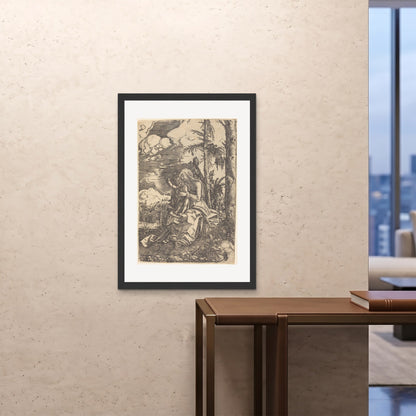 Orlonzo - FRAMED PRINT BLACK 28x4070x100cm ROOM