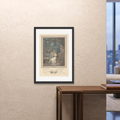 Orlonzo - FRAMED PRINT BLACK 28x4070x100cm ROOM