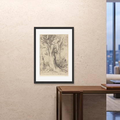 Orlonzo - FRAMED PRINT BLACK 28x4070x100cm ROOM