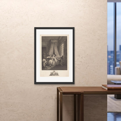 Orlonzo - FRAMED PRINT BLACK 28x4070x100cm ROOM