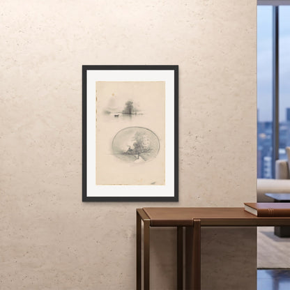 Orlonzo - FRAMED PRINT BLACK 28x4070x100cm ROOM