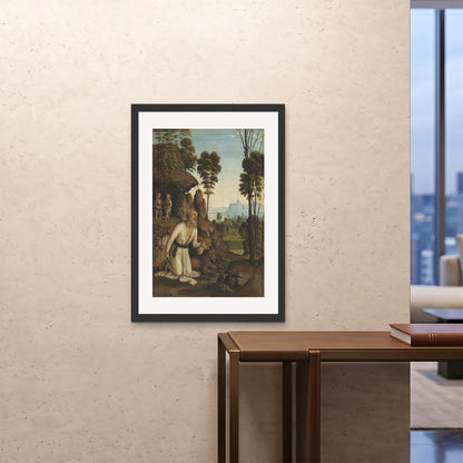 Orlonzo - FRAMED PRINT BLACK 28x4070x100cm ROOM