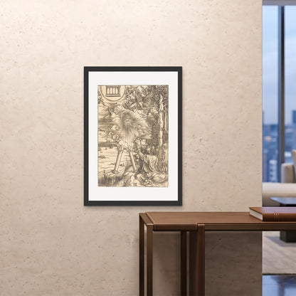 Orlonzo - FRAMED PRINT BLACK 28x4070x100cm ROOM
