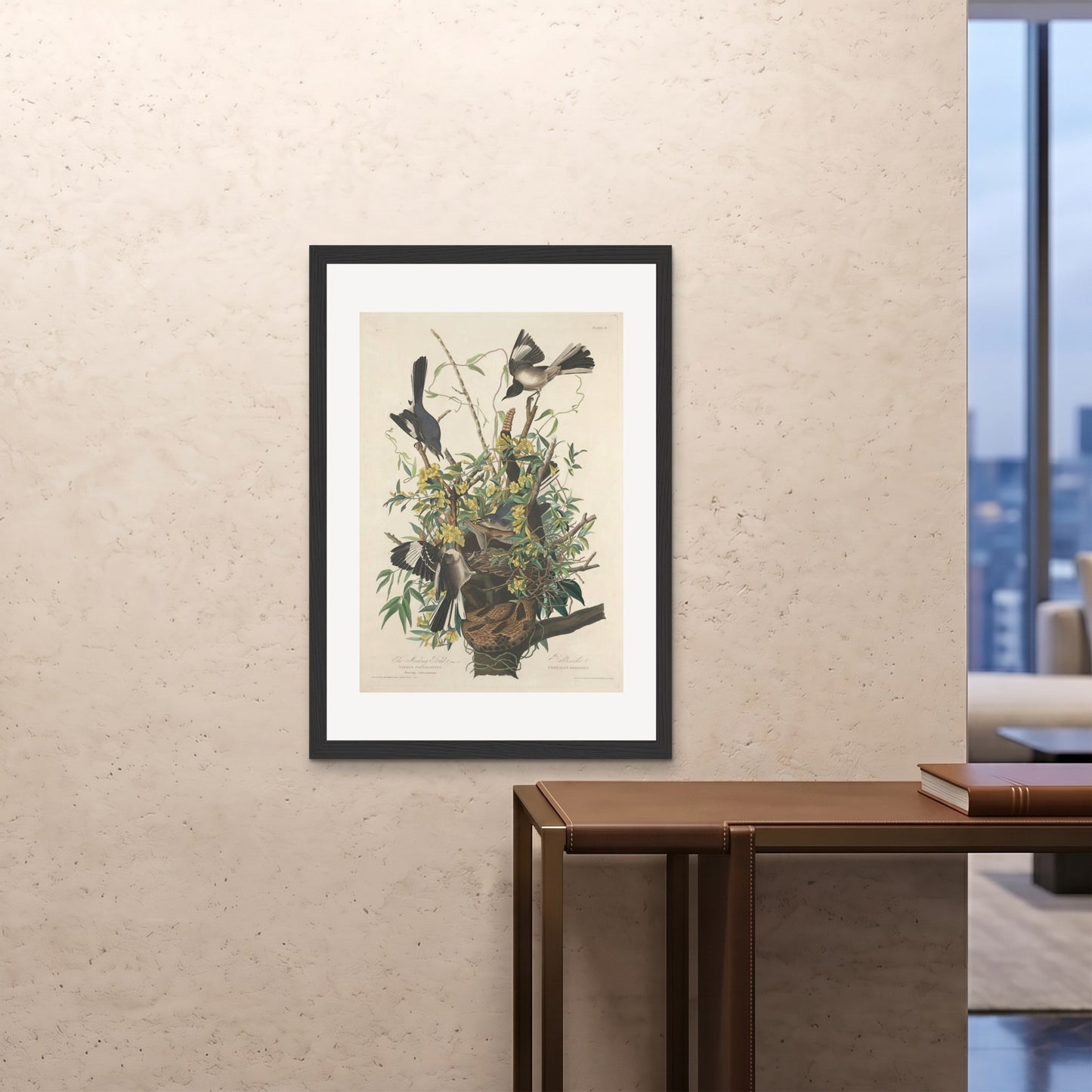 Orlonzo - FRAMED PRINT BLACK 28x4070x100cm ROOM