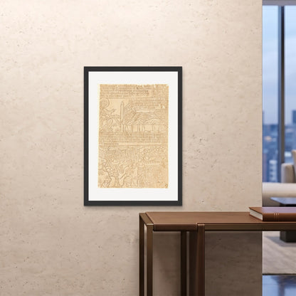 Orlonzo - FRAMED PRINT BLACK 28x4070x100cm ROOM