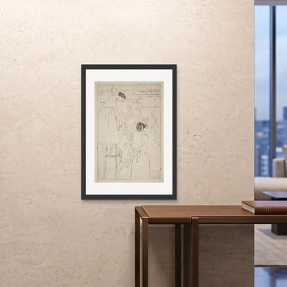 Orlonzo - FRAMED PRINT BLACK 28x4070x100cm ROOM