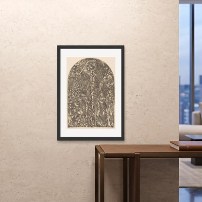 Orlonzo - FRAMED PRINT BLACK 28x4070x100cm ROOM