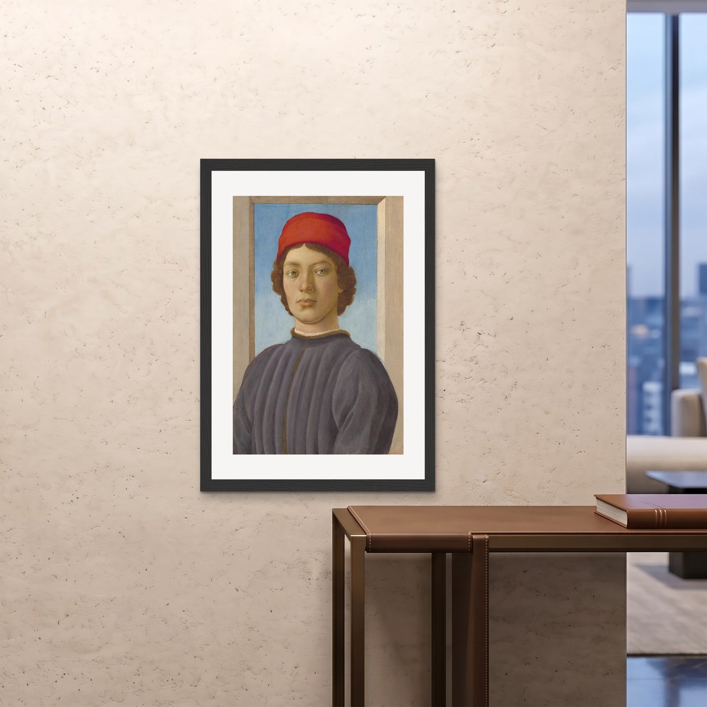 Orlonzo - FRAMED PRINT BLACK 28x4070x100cm ROOM