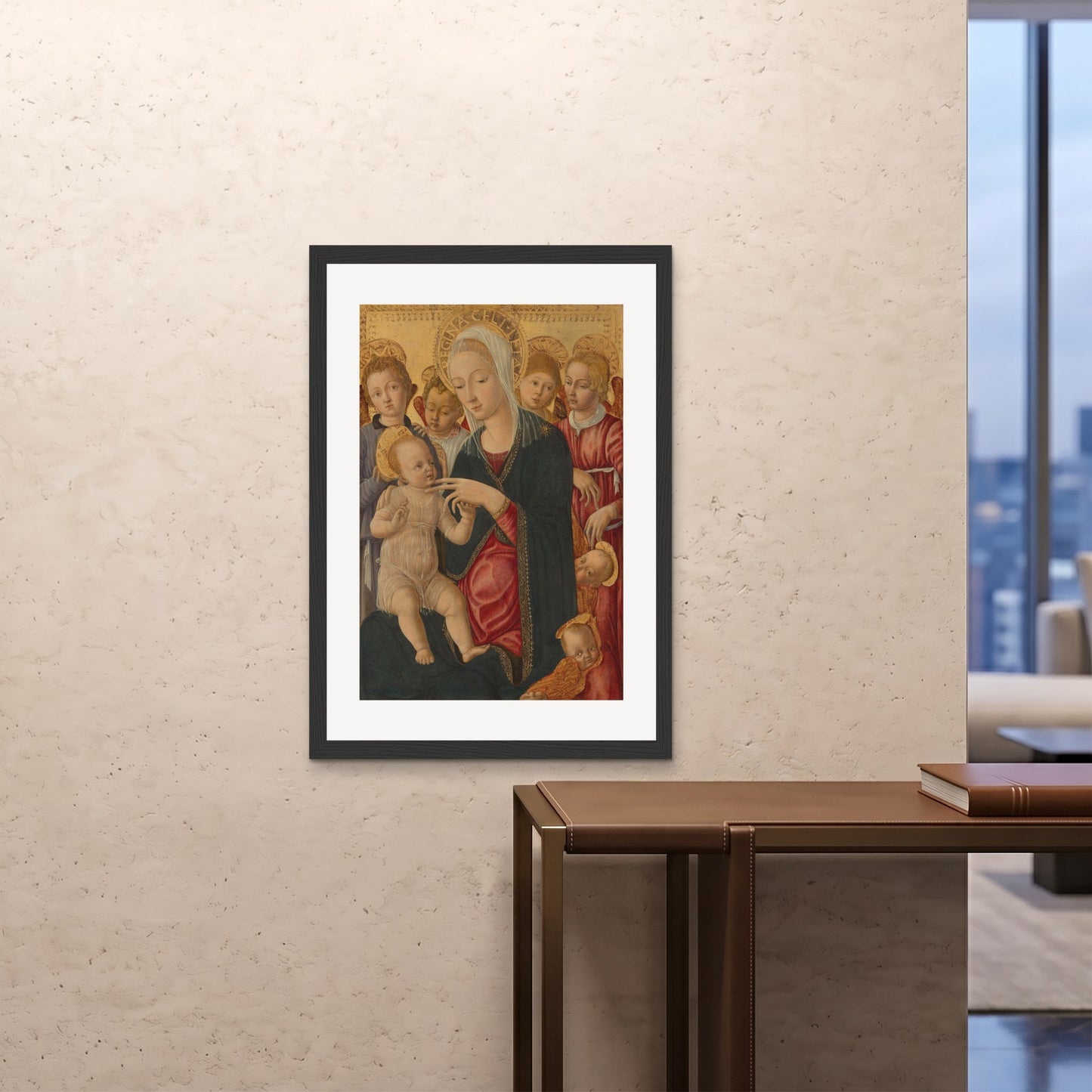 Orlonzo - FRAMED PRINT BLACK 28x4070x100cm ROOM