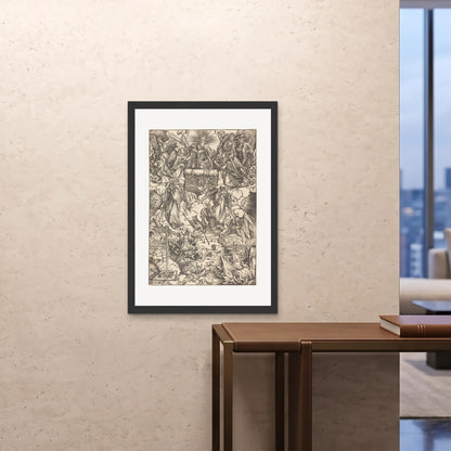 Orlonzo - FRAMED PRINT BLACK 28x4070x100cm ROOM