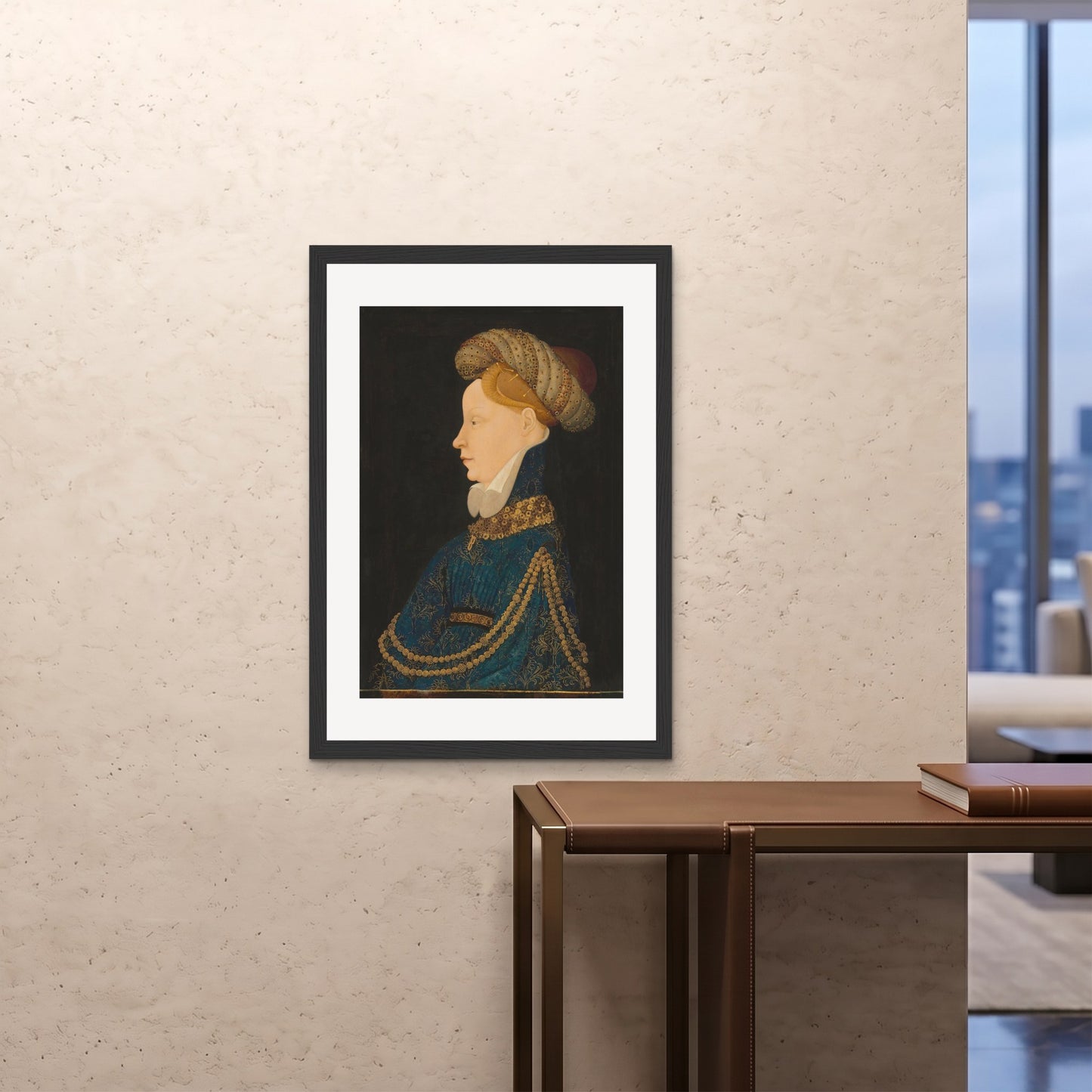 Orlonzo - FRAMED PRINT BLACK 28x4070x100cm ROOM