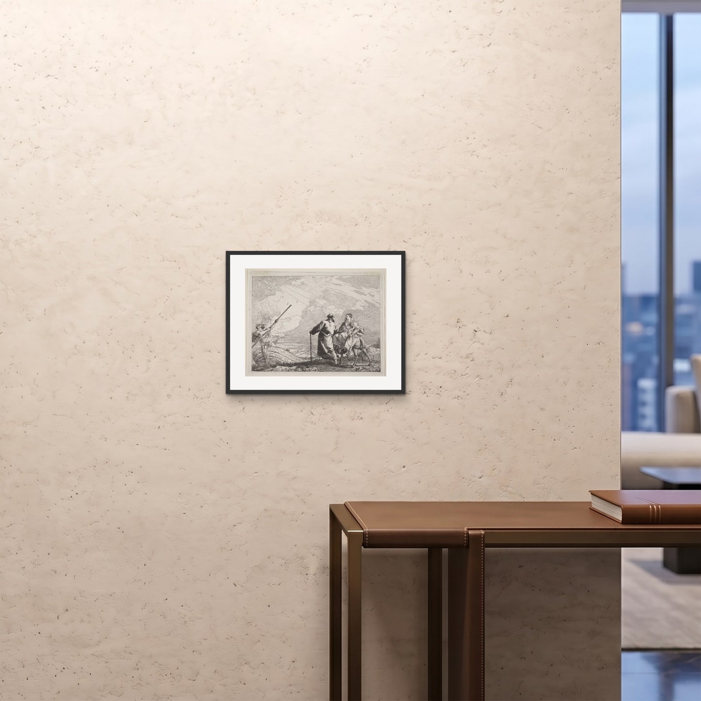Orlonzo - FRAMED PRINT BLACK 5040cm2016 ROOM