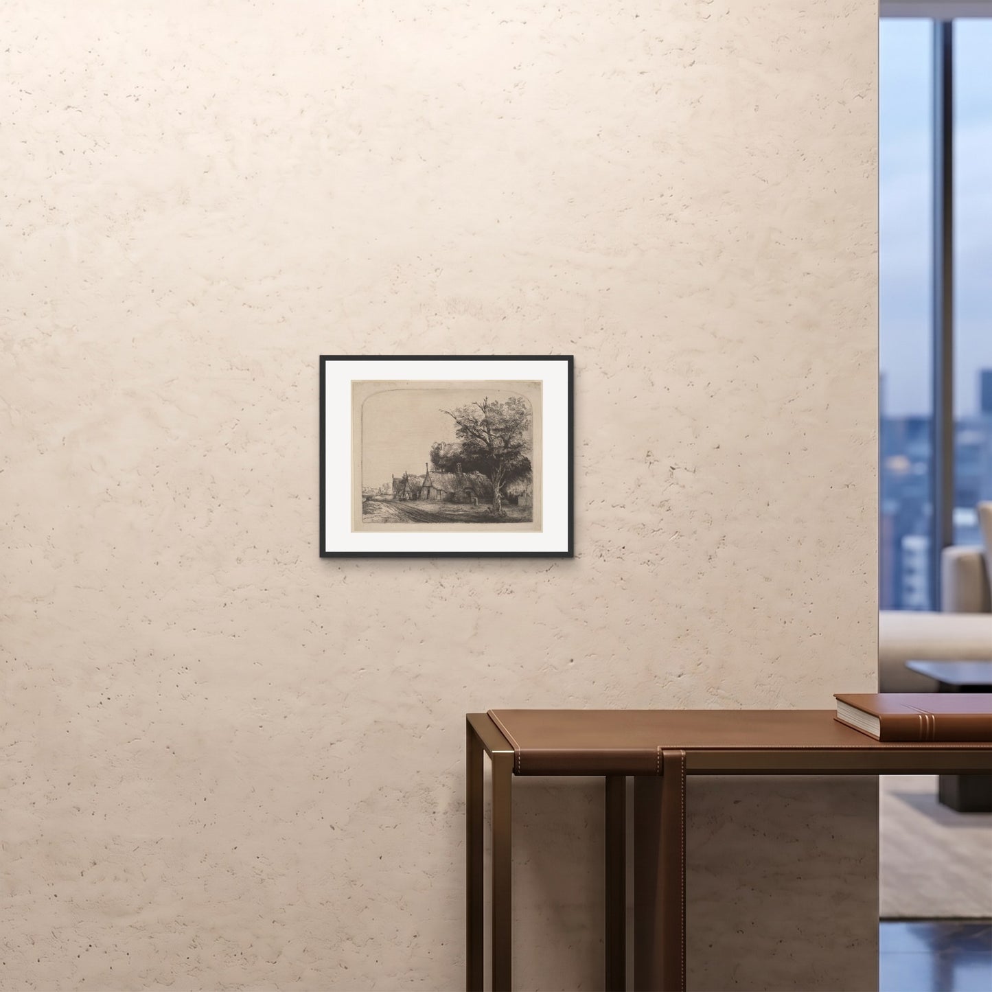 Orlonzo - FRAMED PRINT BLACK 5040cm2016 ROOM