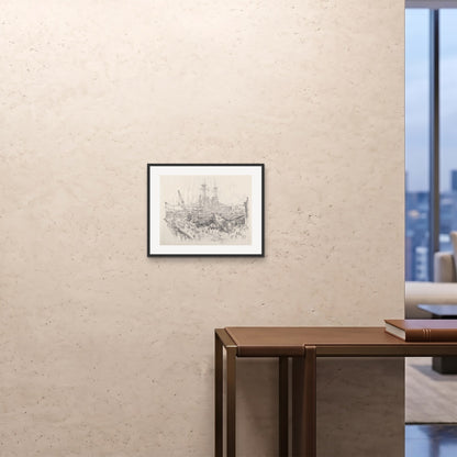 Orlonzo - FRAMED PRINT BLACK 5040cm2016 ROOM