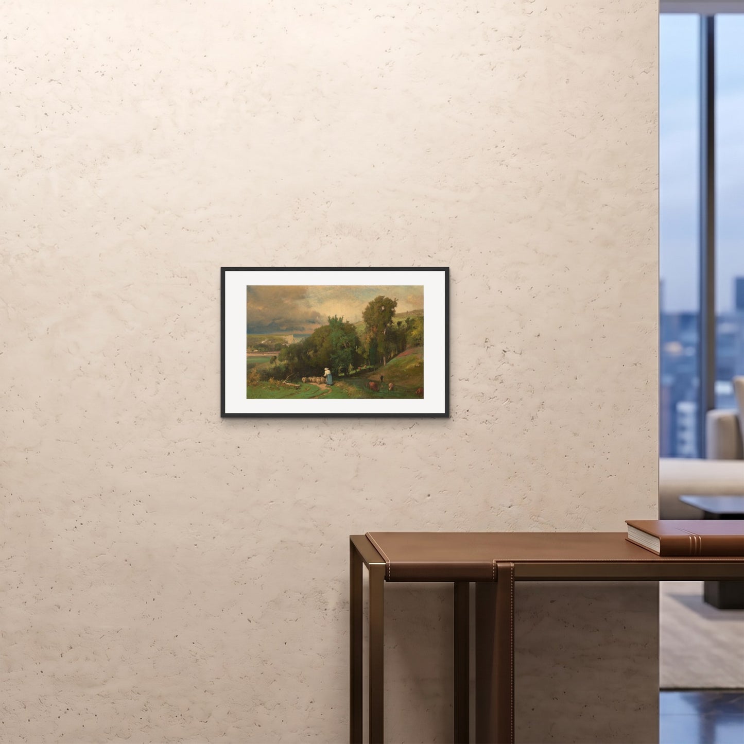 Orlonzo - FRAMED PRINT BLACK 6040cm2416 ROOM