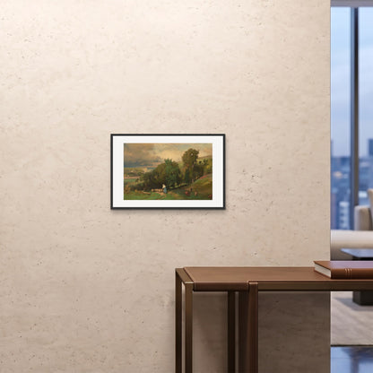 Orlonzo - FRAMED PRINT BLACK 6040cm2416 ROOM